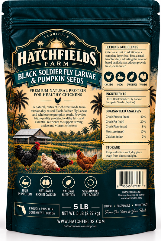 Black Soldier Fly Larvae & Pumpkin Seeds – 5 lb