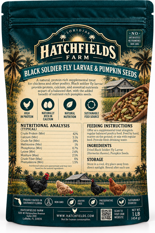 Black Soldier Fly Larvae & Pumpkin Seeds – 1 lb